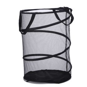 1pc Laundry Basket, Large Cylindrical Laundry Bucket, Collapsible Clothes Basket, Change Clothes Storage Basket