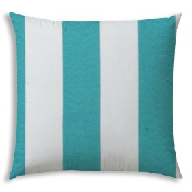 CABANA MEDIUM Turquoise Indoor/Outdoor Pillow - Sewn Closure