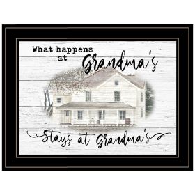 "Stays at Grandma's" By Billy Jacobs, Ready to Hang Framed Print, Black Frame