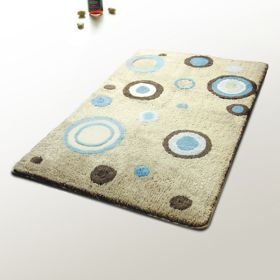 [Blue Polka Dots] Modern Area Rugs (39.4 by 59.1 inches)