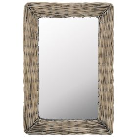 Mirror Wicker Brown 15.7"x23.6"