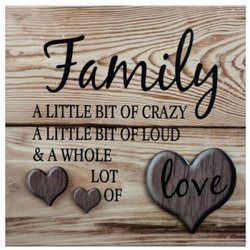 Square This Is Family Wall Art (pack of 3)