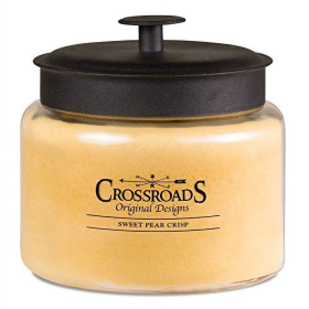 Crossroads Original Designs sweet pear crisp scented 4-wick candle, 64 ounce (SPC64)