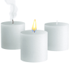 Fresh Linen Scented Pillar Candles - Set of 3 Scented Candles - for Weddings, Home Decoration, Relaxation, Church, Spa