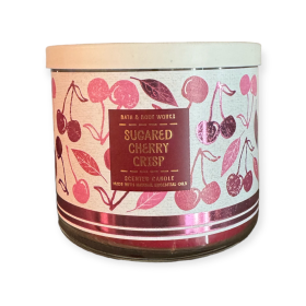 Sugared Cherry Crisp Bath & Body Works 3 Wick Candle 14.5oz