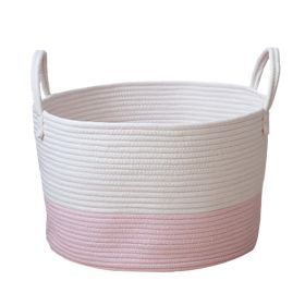 Cotton Rope Woven Storage Baskets with Strong Handles Nursery Laundry Basket Kids Toy Hamper