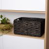 Wicker storage baskets; set of 2