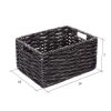 Wicker storage baskets; set of 2