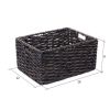 Wicker storage baskets; set of 2